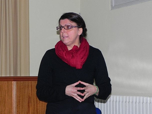 Sabrina Mattei in Conferenza (foto di Luigi Santini)