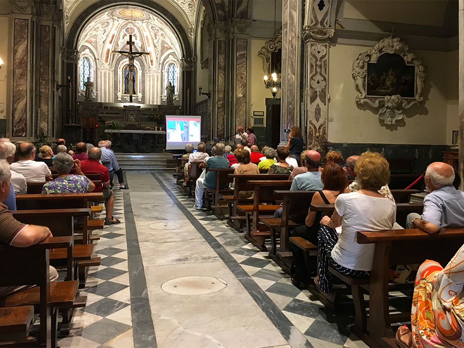 Romano Tommasi: le meridiane italiche (chiesa dei francescani a Pietrasanta) (foto di Matteo Varisco)