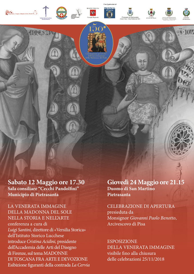 Volantino 150° Anniversario dell'incoronazione della Madonna del Sole