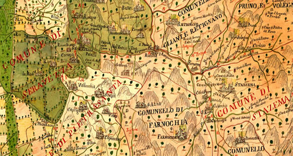 Pianta topografica del circondario di Pietrasanta