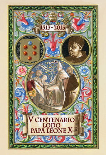Cartolina celebrativa “I Cinquecento anni del Lodo di Papa Leone X”