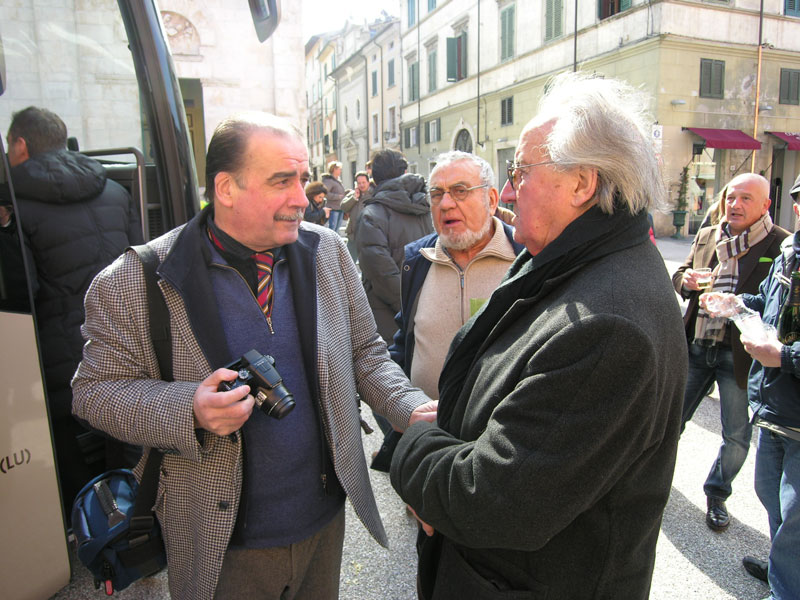 Da sinistra: Luigi Santini, Mario Taiuti e Paolo Pelù (©Stefano Roni)