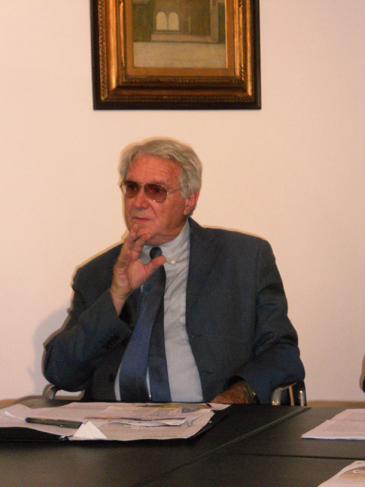 Zeffiro Ciuffoletti, uno dei relatori al convegno “Papa Leone X e l'usura: i mercanti banchieri in età medicea” (©Stefano Roni)