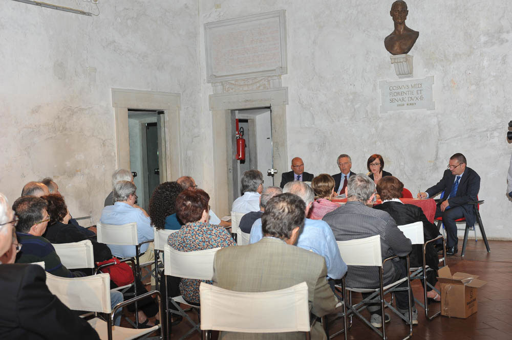 Un momento della conferenza a Palazzo Mediceo (©Emma Leonardi)