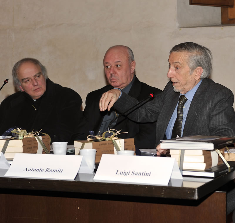 Antonio Romiti, presidente dell'Istituto Storico Lucchese, durante il suo intervento (©Emma Leonardi)
