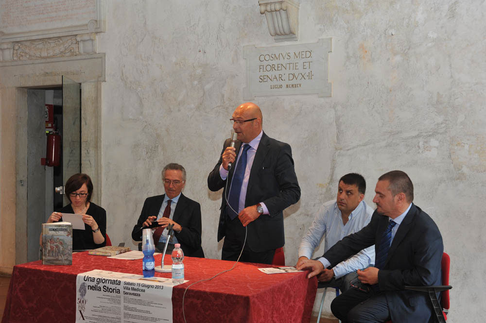 L'intervento del sindaco del Comune di Pieve del Cairo Paolo Roberto Ansandri (©Emma Leonardi)