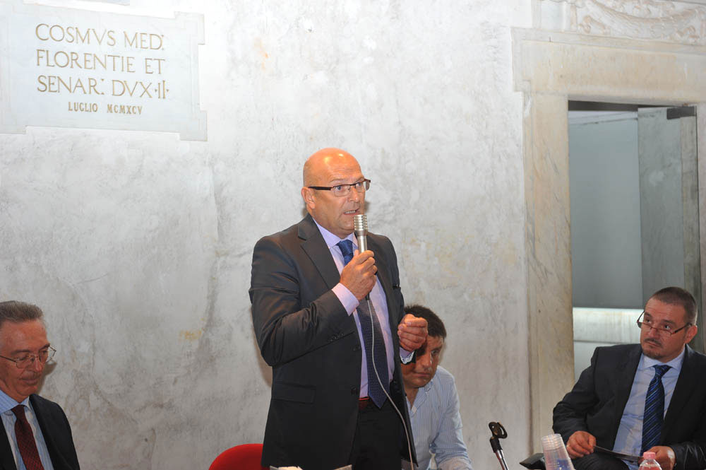 L'intervento del sindaco del Comune di Pieve del Cairo Paolo Roberto Ansandri (©Emma Leonardi)