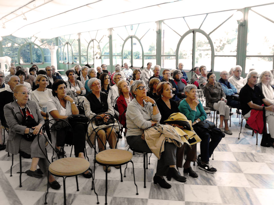 Uno scorcio del pubblico intervenuto alla conferenza “Leone X  gli intellettuali del Cinquecento”