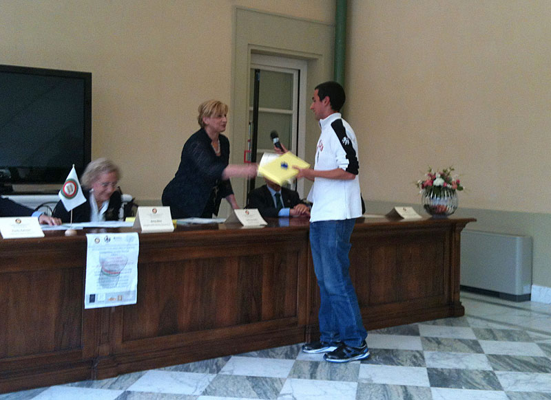 La cerimonia di premiazione dei vincitori del concorso "La cucina rinascimentale nel territorio della Versilia Storica al tempo di Papa Leone X”, Villa Bertelli, Forte dei Marmi (©Melania Spampinato)