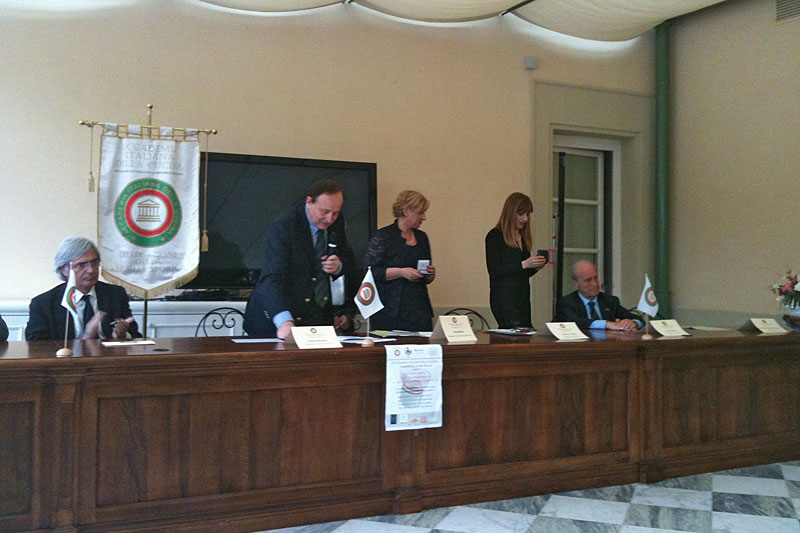 La cerimonia di premiazione dei vincitori del concorso "La cucina rinascimentale nel territorio della Versilia Storica al tempo di Papa Leone X”, Villa Bertelli, Forte dei Marmi (©Melania Spampinato)