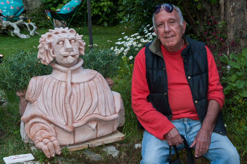 Lo scultore Giancarlo Cannas
