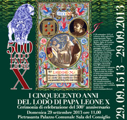 I Cinquecento anni del Lodo di Papa Leone X