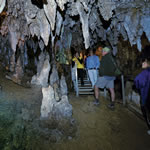 L’interno della grotta turistica Antro del Corchia in Alta Versilia