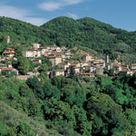 L’abitato di Capezzano Monte, sulla collina di Pietasanta