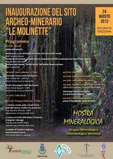 Inaugurazione del sito archeo-minerario “Le Molinette”